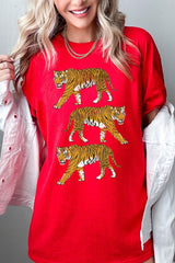 5000-E3104 Retro Tigers Graphic Heavy Cotton Tee $9