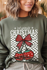 UL180-E3196 Cherry Ornament Christmas Graphic Sweatshirt $20