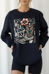 UL240P-E3100 Wild West Cowgirl Boot Plus Long Sleeve Tee $17