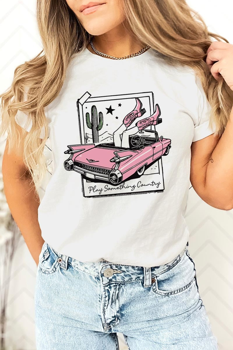 US3001P-E3098 Play Something Country Graphic Plus Tee $16
