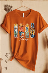 US3001P-E3061TX Texas State Brushstroke Graphic Plus Tee $16