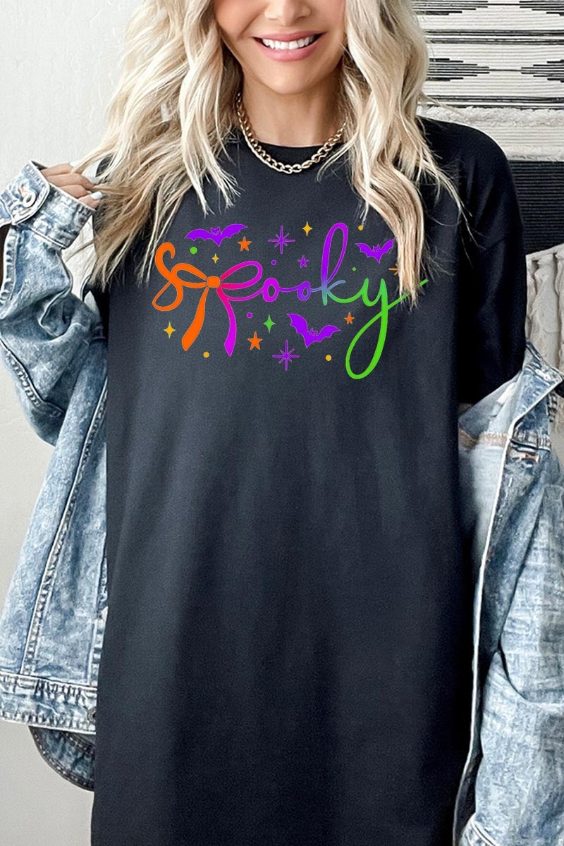 5000P-E3109 Spooky Halloween Graphic Plus Heavy Cotton Tee $12.75