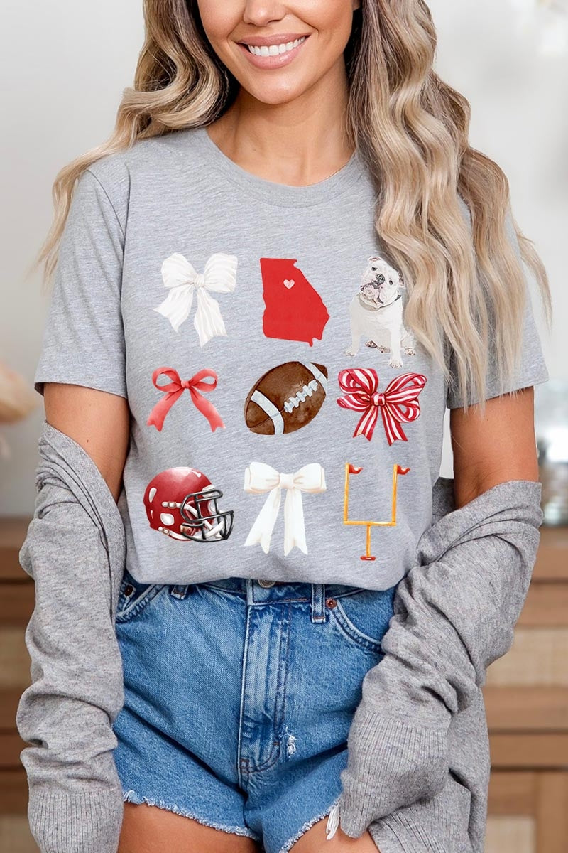 US3001P-E3080 Georgia Football Graphic Plus Tee $16