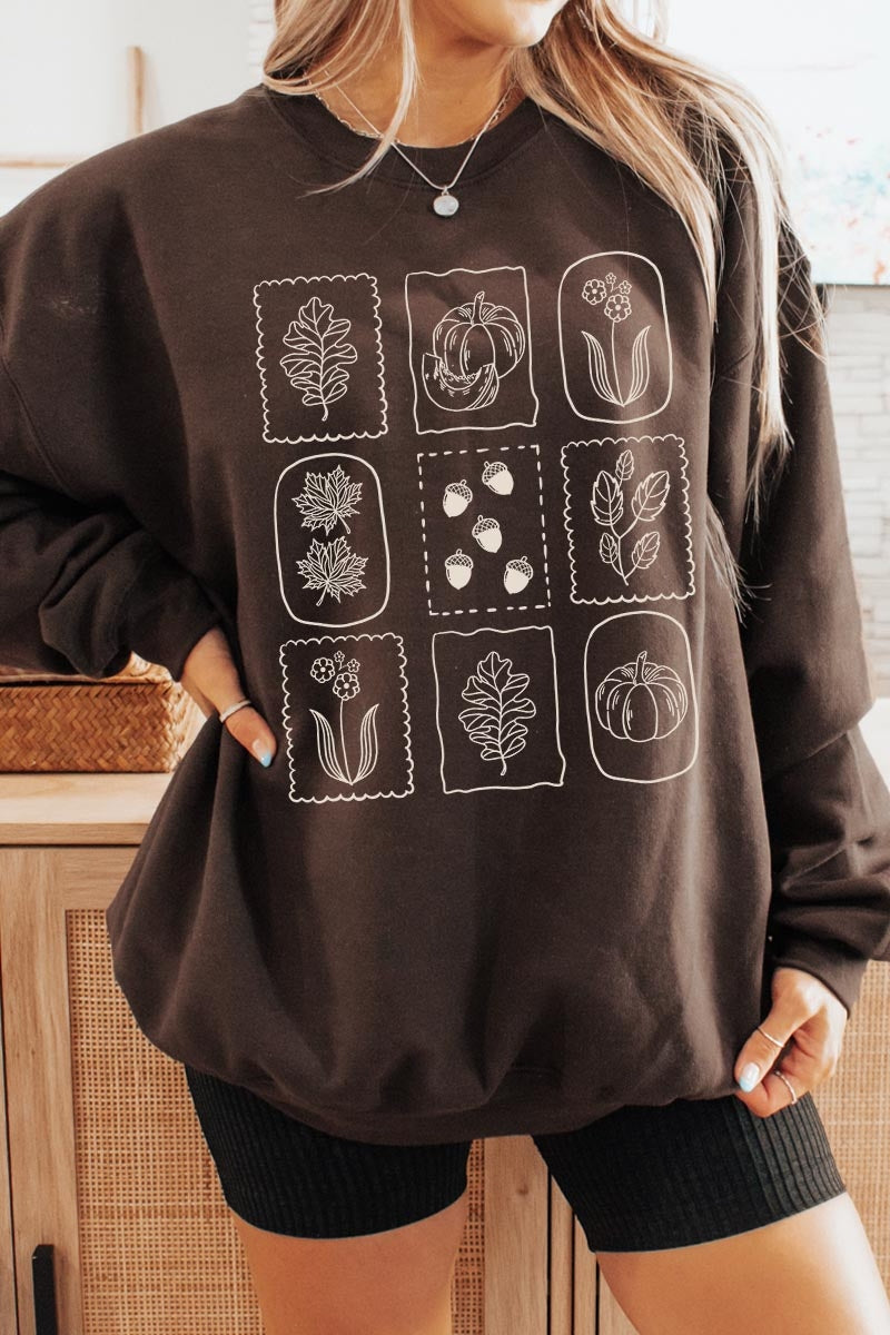 UL180P-E3101 Autumn Graphic Plus Sweatshirt $25
