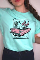 US3001-E3098 Play Something Country Graphic Tee $12.5