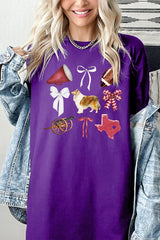5000P-E3079 Texas Football Graphic Plus Heavy Cotton Tee $12.75