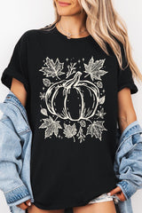 5000P-E3162 Fall Pumpkin Graphic Plus Heavy Cotton Tee $12.75