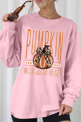 UL240P-E3145 Pumpkin Season Graphic Plus Long Sleeve Tee $17
