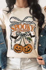 US3001-E3085 Pumpkin Cherries Graphic Tee $12.5