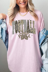 5000-E3132 Camo Football Graphic Heavy Cotton Tee $9