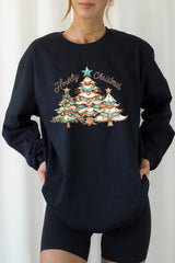 UL240-E3185 Howdy Christmas Graphic Long Sleeve Tee $13.75