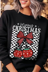 UL180-E3196 Cherry Ornament Christmas Graphic Sweatshirt $20