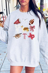UL180P-E3079 Texas Football Graphic Plus Sweatshirt $25