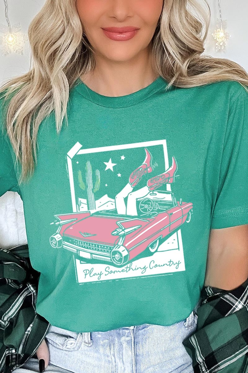 US3001P-E3098 Play Something Country Graphic Plus Tee $16