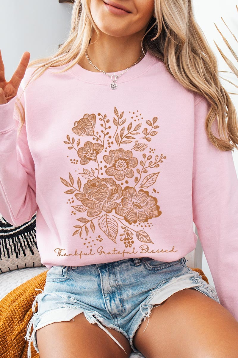 UL180P-E3155 Neutral Thanksgiving Graphic Plus Sweatshirt $25