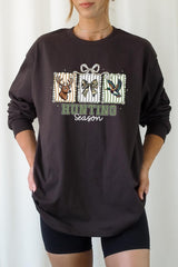 UL240P-E3192 Deer & Duck Hunting Season Graphic Plus Long Sleeve Tee $17