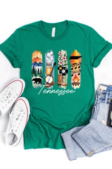 US3001-E3061TN Tennessee State Brushstroke Graphic Tee $12.5