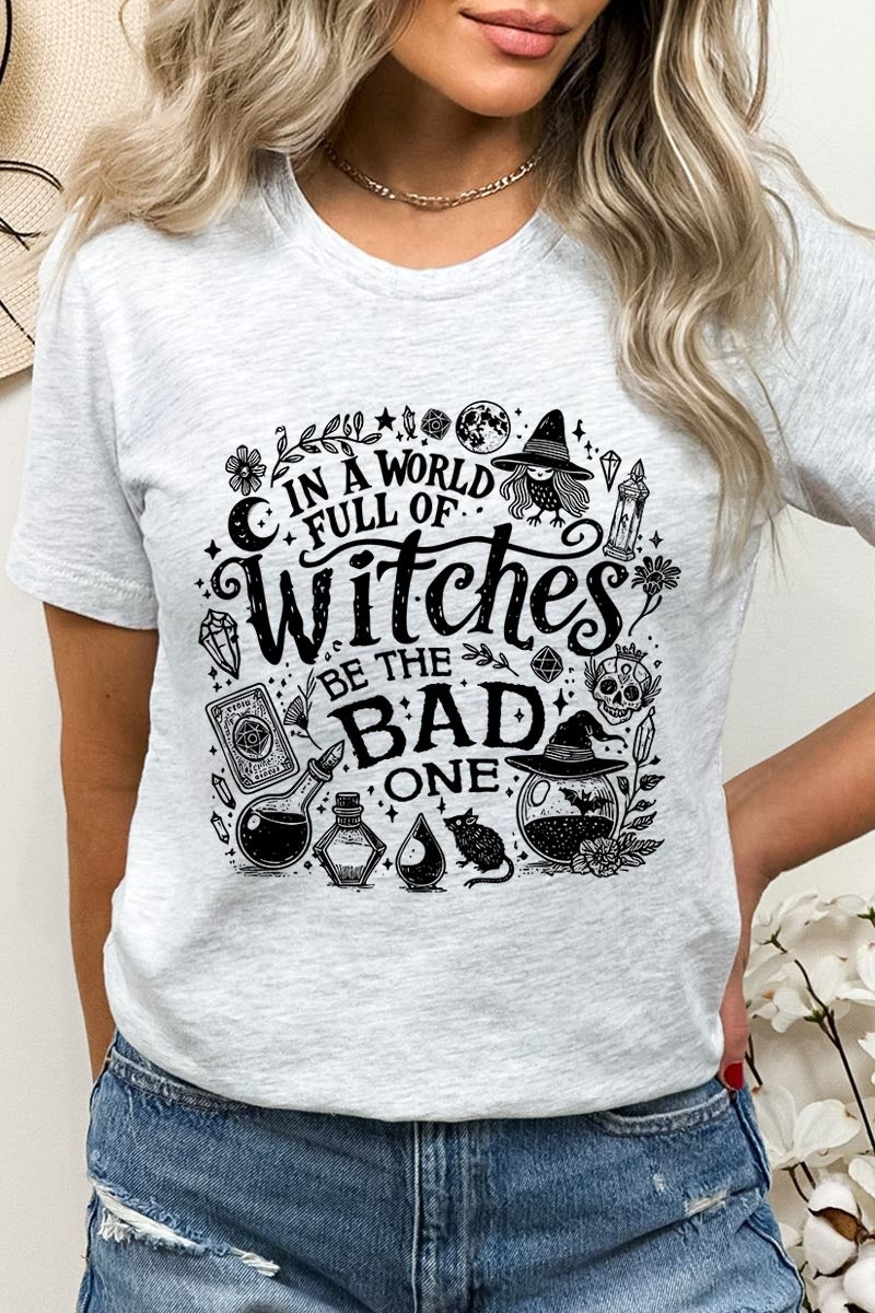 US3001P-E3139 In a World of Witches Graphic Plus Tee $16