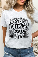 US3001P-E3139 In a World of Witches Graphic Plus Tee $16