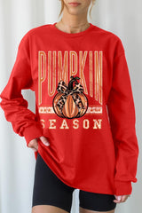 UL240-E3145 Pumpkin Season Graphic Long Sleeve Tee $13.75