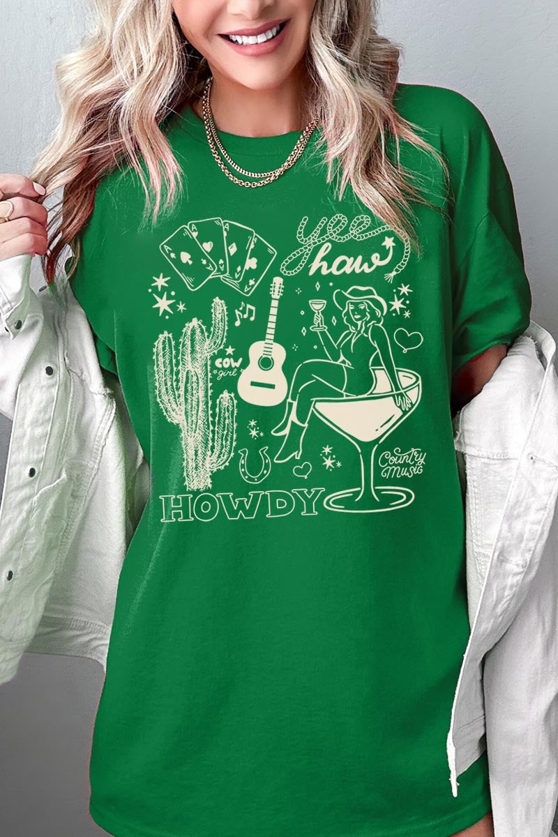 5000P-E3097 Cowgirl Country Music Plus Heavy Cotton Tee $12.75