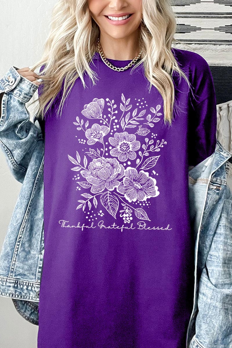 5000P-E3155 Neutral Thanksgiving Graphic Plus Heavy Cotton Tee $12.75