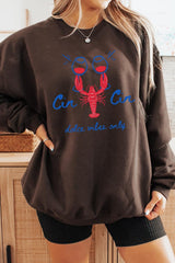 UL180P-E3069 Cin Cin Lobster Celebration Plus Sweatshirt $25