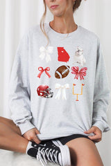 UL240P-E3080 Georgia Football Graphic Plus Long Sleeve Tee $17