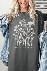 5000P-E3146 Christian Wildflower Graphic Plus Heavy Cotton Tee $12.75