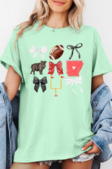 5000-E3077 Arkansas Football Graphic Heavy Cotton Tee $9