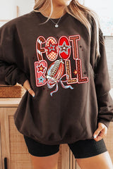 UL180-E3053 Brushstroke Football Graphic Sweatshirt $20