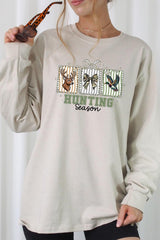 UL240P-E3192 Deer & Duck Hunting Season Graphic Plus Long Sleeve Tee $17