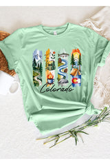 US3001-E3061CO Colorado State Brushstroke Graphic Tee $12.5