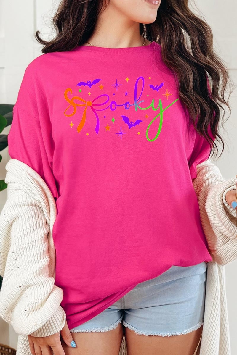 5000P-E3109 Spooky Halloween Graphic Plus Heavy Cotton Tee $12.75