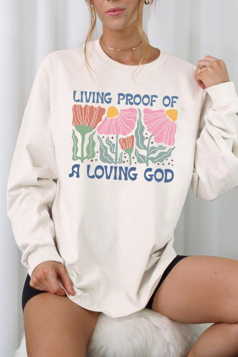 UL240P-E3066 Living Proof of a Loving God Plus Long Sleeve Tee $17