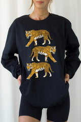 UL240P-E3104 Retro Tigers Graphic Plus Long Sleeve Tee $17
