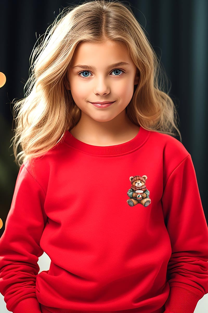 UL180B-E3175Z Christmas bear Kids Graphic Sweatshirt $20