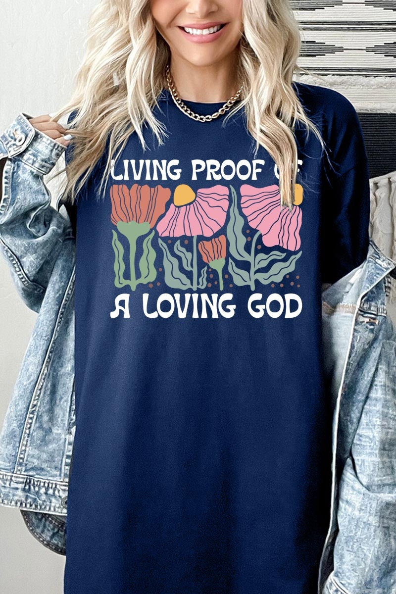 5000-E3066 Living Proof of a Loving Graphic Heavy Cotton Tee $9