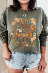 UL180-E3136 Take Me To The Pumpkin Patch Graphic Sweatshirt $20
