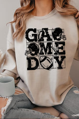 UL180-E3073 Distressed Game Day Graphic Sweatshirt $20