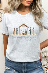 US3001P-E3183 Nativity Gift Graphic Plus Tee $16