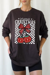 UL240P-E3196 Cherry Ornament Christmas Graphic Plus Long Sleeve Tee $17