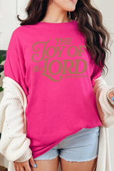 5000-E3179 Joy of the Lord Graphic Heavy Cotton Tee $9
