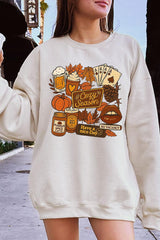 UL180-E3119 Retro Fall Collage Graphic Sweatshirt $20