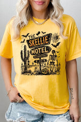 5000P-E3108 Skellie Motel Halloween Plus Heavy Cotton Tee $12.75