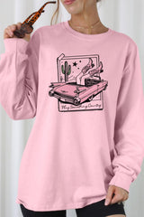 UL240-E3098 Play Something Country Graphic Long Sleeve Tee $13.75