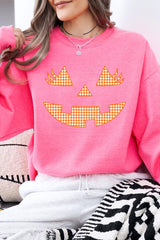 UL180-E3148 Cute Pumpkin Halloween Graphic Sweatshirt $20