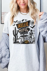5000P-E3108 Skellie Motel Halloween Plus Heavy Cotton Tee $12.75