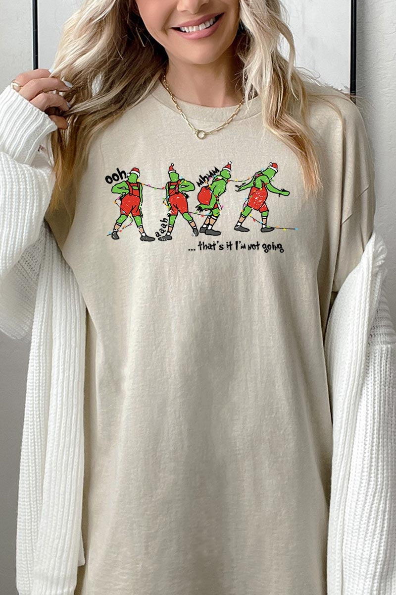 5000-E3203 Grinch Funny Christmas Graphic Heavy Cotton Tee $9
