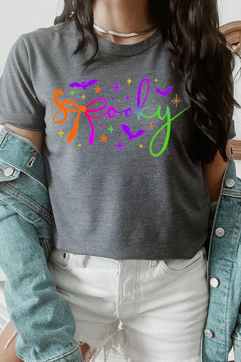 US3001P-E3109 Spooky Halloween Graphic Plus Tee $16